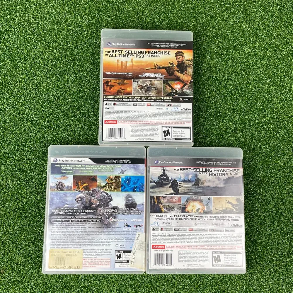 Call Of Duty Lot PS3 Games Black Ops Modern Warfare 2 & 3